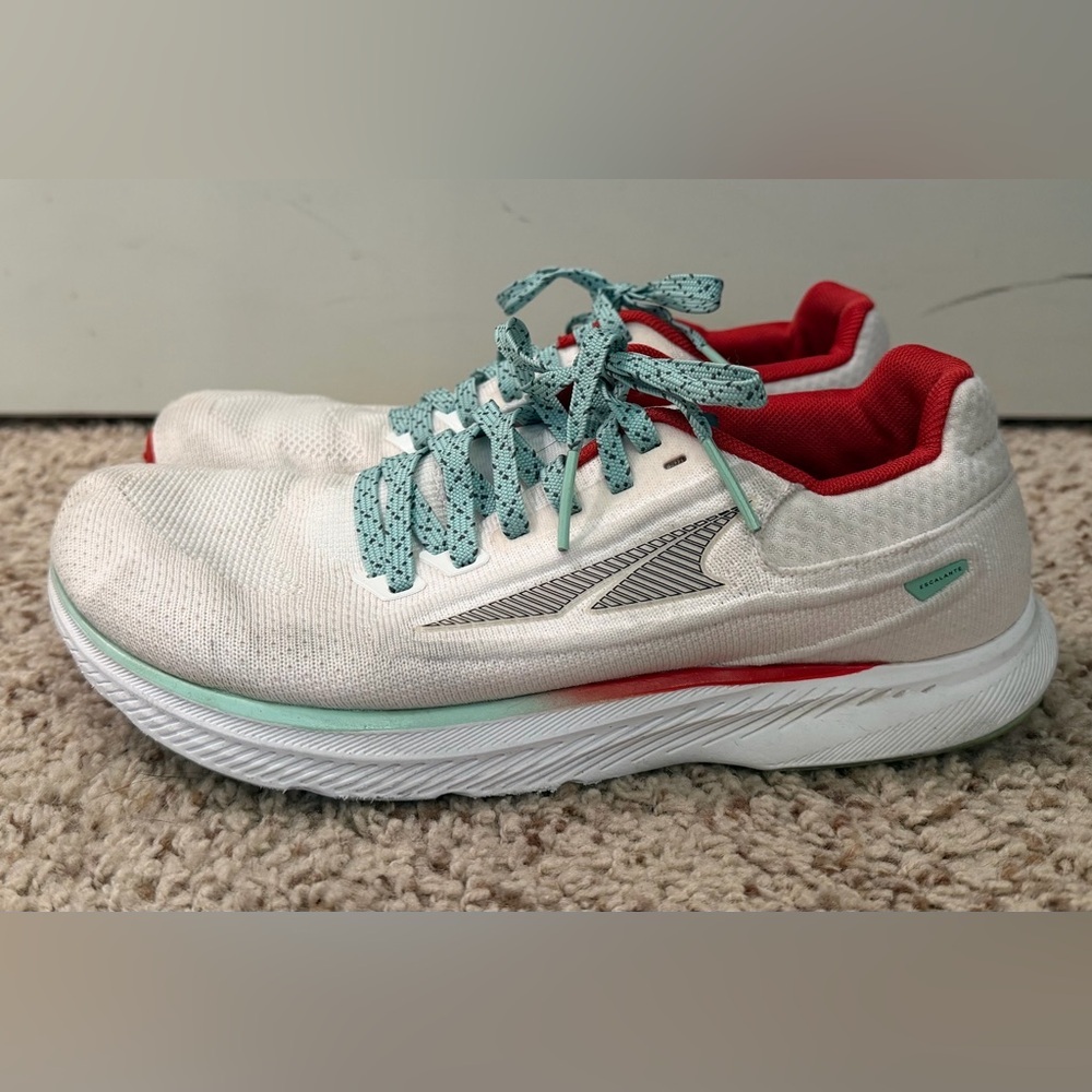 Altra Women’s Escalante Road Running Shoes, White/Red/Teal, 8